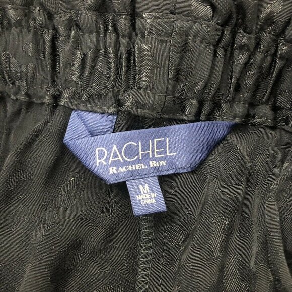 Rachel by Rachel Roy Womens Size Medium Black Animal Print Drawstring Pants - Picture 5 of 5